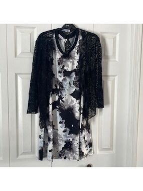 Marie Claire Dress With crochet Top Size L❤️‍🔥❤️‍🔥